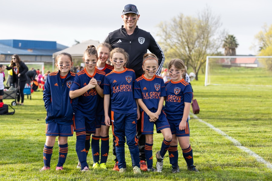 EGS team photo with coach